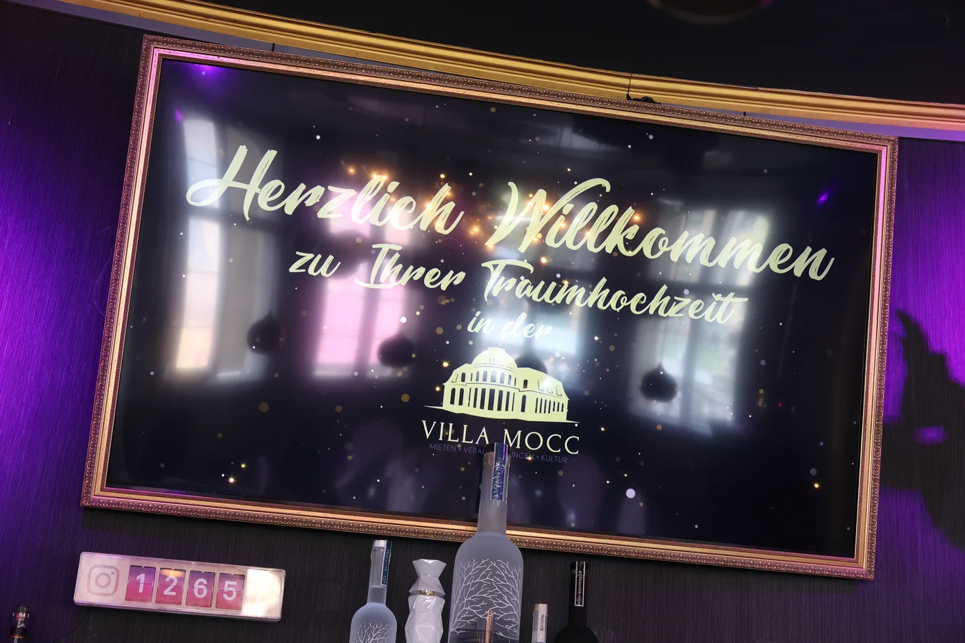 Persönliche Begrüßung zur Hochzeit in der Villa Mocc