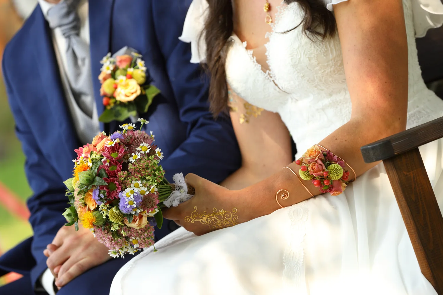 Persönliches Detail eines Hochzeitstages